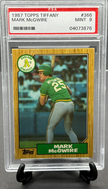 1987 Topps Tiffany Mark McGwire  PSA 9