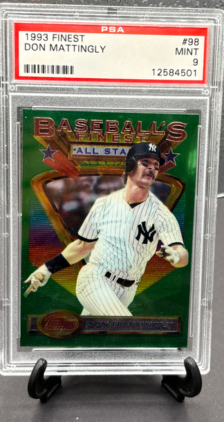 1993 Topps Finest Don Mattingly #98  PSA 9