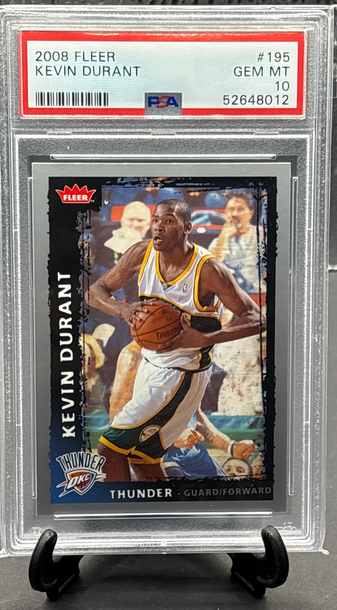 2008-09 Fleer Kevin Durant #195 2nd Year  PSA 10 