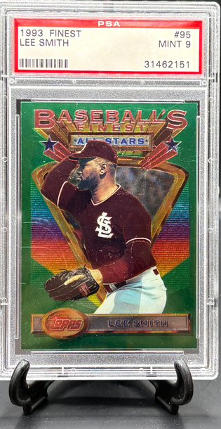 1993 Topps Finest Lee Smith #95   PSA 9
