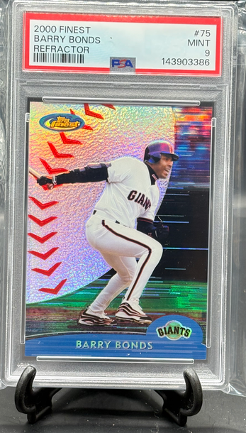 2000 Topps Finest Barry Bonds Refractor #279   PSA 9