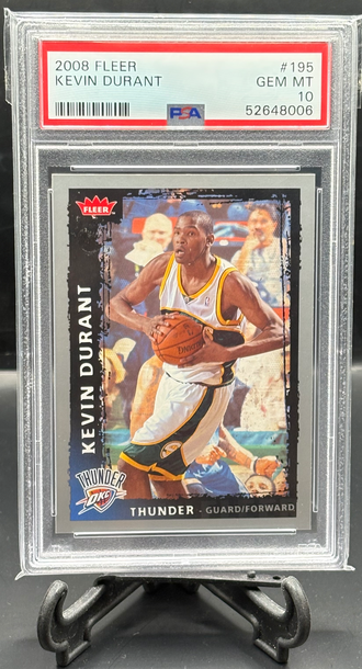 2008-09 Fleer Kevin Durant #195 2nd Year  PSA 10 
