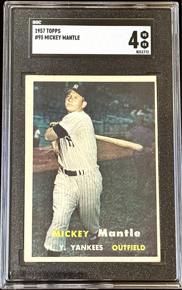 1957 Topps Mickey Mantle #95 SGC 4