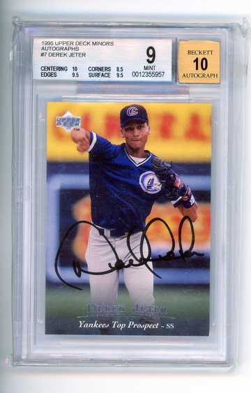 1995 Upper Deck Minors Derek Jeter Autograph BGS 9|10