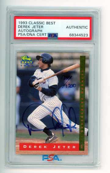 1993 Classic Best Derek Jeter Autograph PSA Authentic