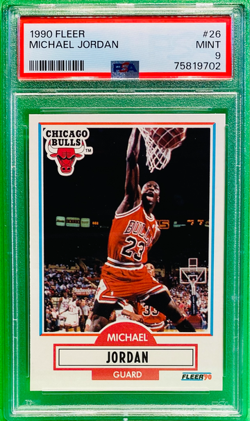 TE2: 1990 Fleer Michael Jordan PSA 9 Chicago Bulls HOF