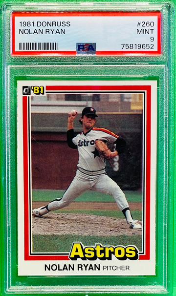 TE2: 1981 Donruss Nolan Ryan PSA 9 HOF
