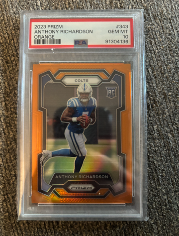 Anthony Richardson Rookie Orange Prizm /249 PSA 10