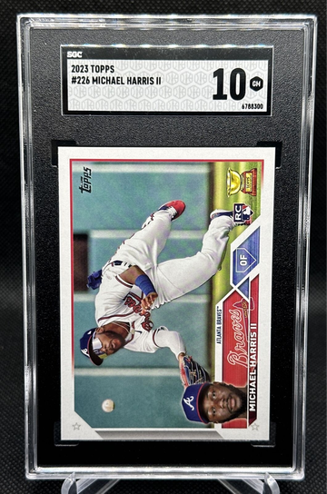 2023 Topps MICHAEL HARRIS II ROOKIE CARD RC #226 SGC 10 GEM MINT BRAVES!