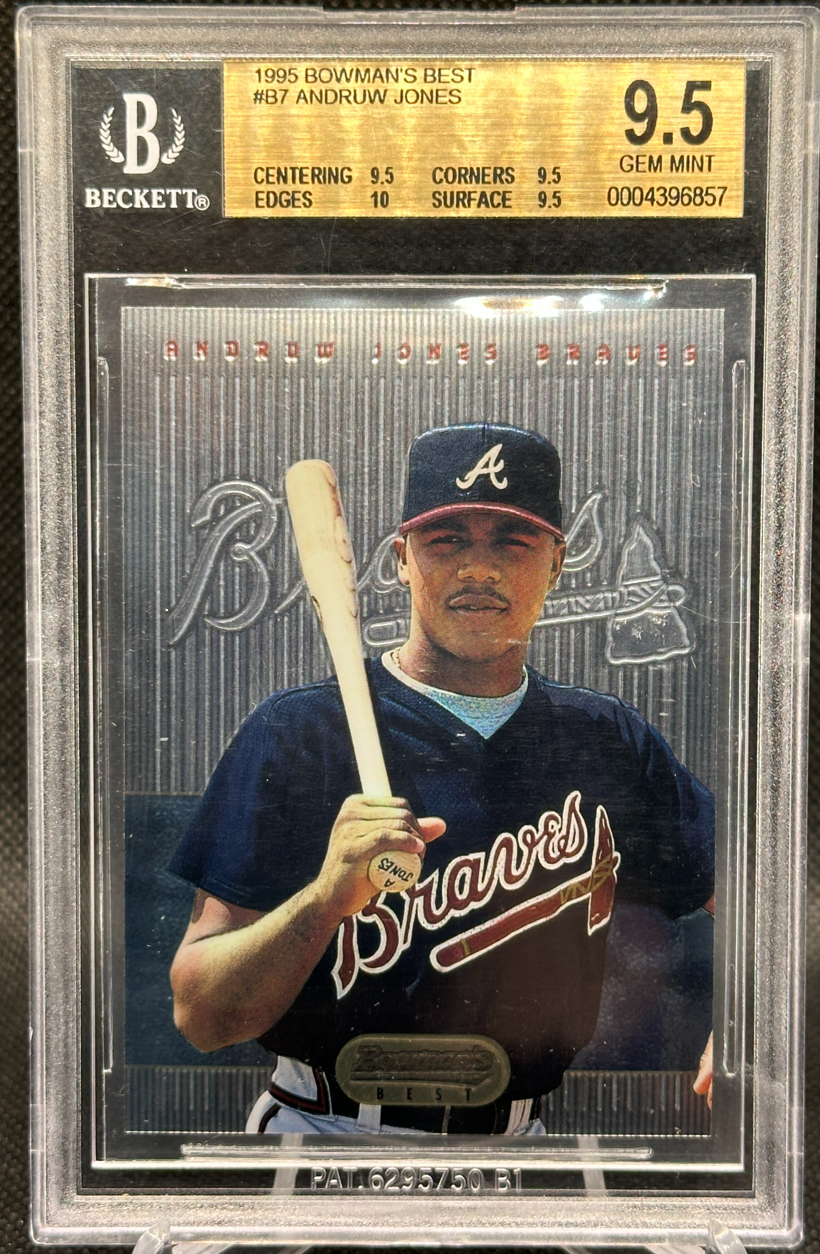 Bowman’s BEST 1995 Bowman's Best Andruw Jones Blue #7 BGS 9.5 | Card Ladder