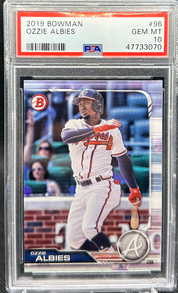 2019 Bowman PROSPECT ROOKIE Ozzie Albies #96 PSA 10 ATLANTA BRAVES! POP 10!