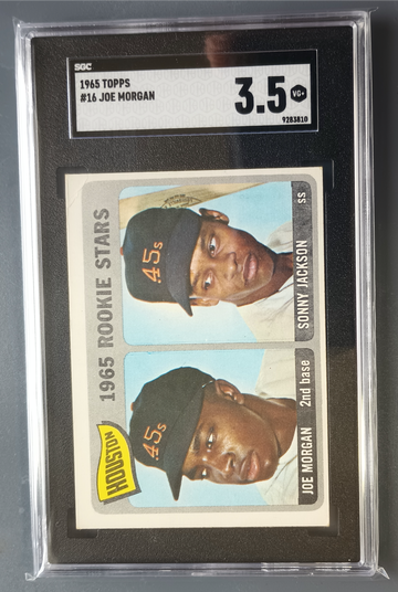 1965 Topps Joe Morgan, Sonny Jackson Rookie #16 - SGC 3.5 