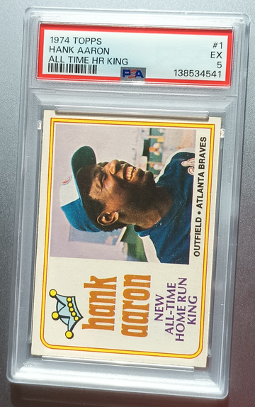 1974 Topps - Hank Aaron #1 - PSA 5 
