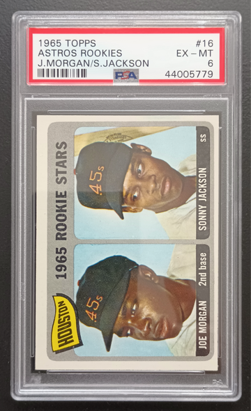 1965 Topps - Joe Morgan #16 Rookie - PSA 6
