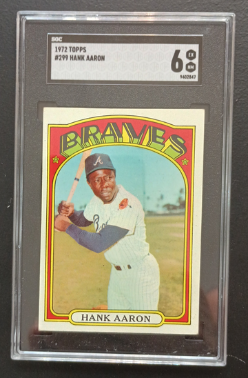 1972 Topps - Hank Aaron #299 - SGC 6