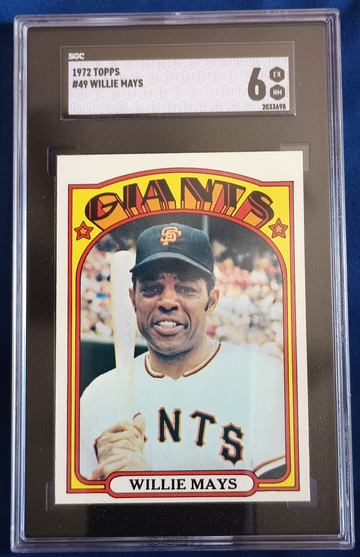 1972 Topps - Willie Mays 49 - SGC 6