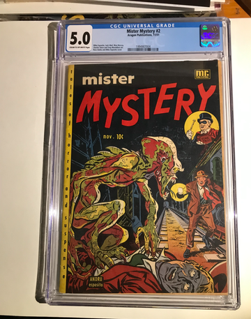 Mister Mystery #2 -CGC 5.0 CR/OW Pages
