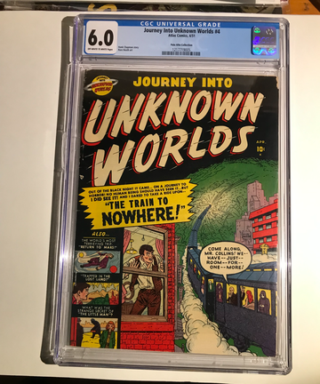 Journey into Unknown Worlds #4 -Palo Alto Collection -CGC 6.0 OW/W Pages