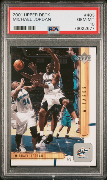 2001 Upper Deck Michael Jordan #403 - PSA 10`