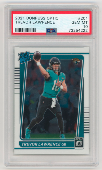 Trevor Lawrence 2021 Optic RC #201 PSA 10 GEM MINT Jacksonville Jaguars Rookie