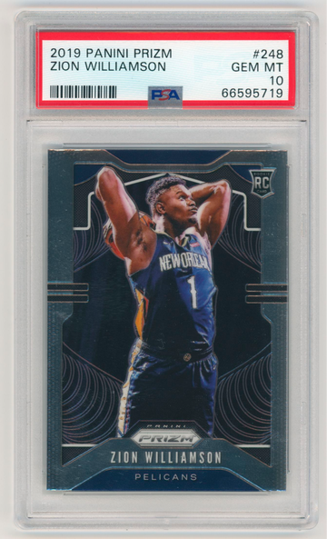 2019 Panini Prizm #248 Zion Williamson RC Rookie Gem Mint PSA 10