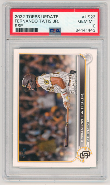 2022 Topps Update #US23 FERNANDO TATIS JR Super Short Print SSP PSA 10