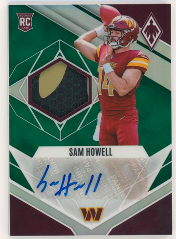 SAM HOWELL 2022 PHOENIX RPA GREEN ROOKIE PATCH RPA RC AUTO /25