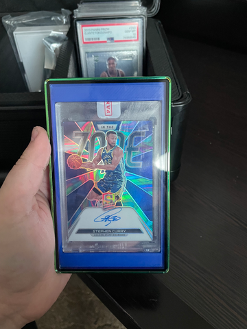 Stephen curry in the zone on card auto /5