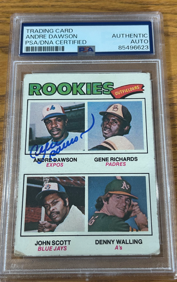 1977 Topps Andre Dawson PSA/DNA Certified Auto