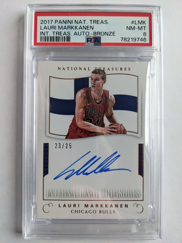 2017 Lauri Markkanen National Treasures rookie auto /25