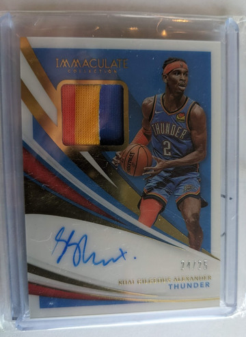2020 Immaculate Shai Gilgeous-Alexander patch auto /25 
