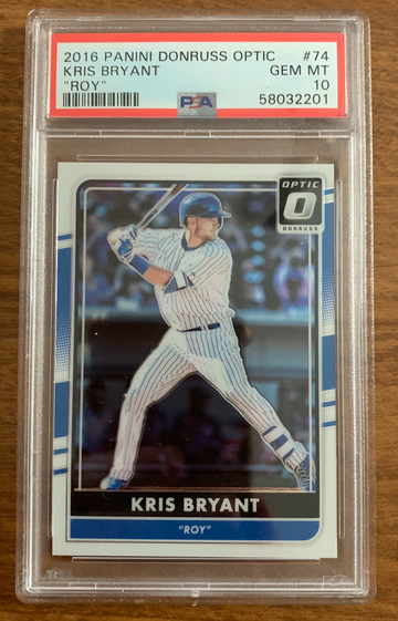 2016 Donruss Optic Kris Bryant ROY PSA 10