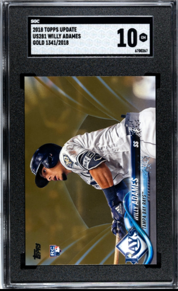 2018 TOPPS UPDATE #US281 WILLY ADAMES GOLD /2018 RC ROOKIE