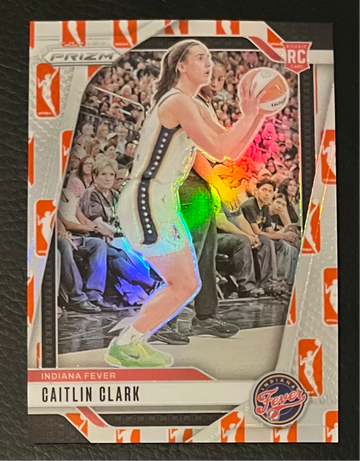 2024 Prizm WNBA #22 Caitlin Clark WNBA Logo Prizm Silver