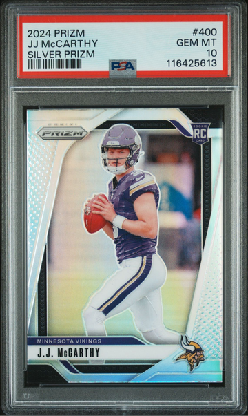 2024 Panini Prizm JJ McCarthy #400 PSA 10 Silver Prizm Rookie RC GEM MINT