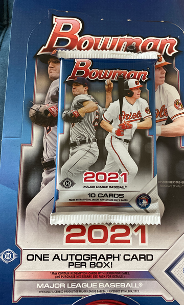Lot of (5) 2021 Bowman Hobby Baseball Packs