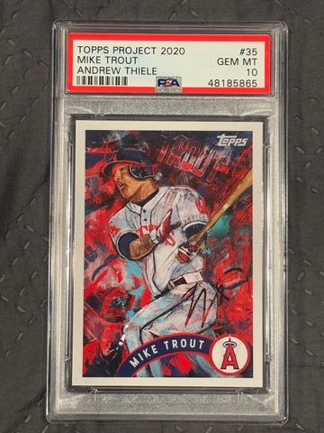 2020 Topps Project MIKE TROUT Andrew Thiele RC #35 - PSA 10 Gem Mint