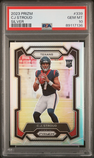 2023 Prizm #339 CJ Stroud Silver PSA 10