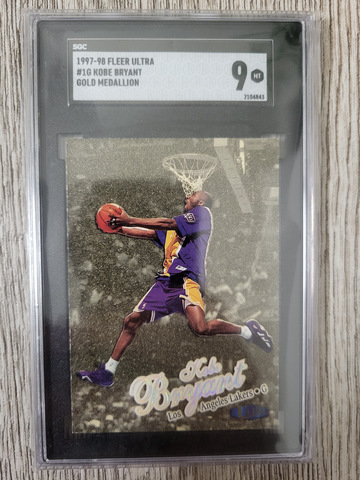 1997-98 Fleer Ultra Gold Medallion 1G Kobe Bryant SGC 9 MINT