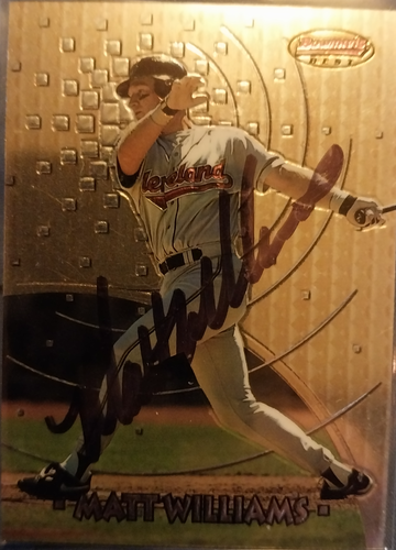 1997 Matt Williams Bowmans Best Autograph 