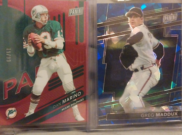 2024 panini the national Dan Marino Greg Maddux /99 /124