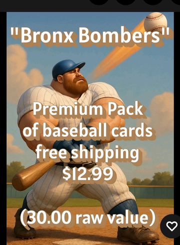 "Bronx Bombers" premium pack of 10 baseball cards