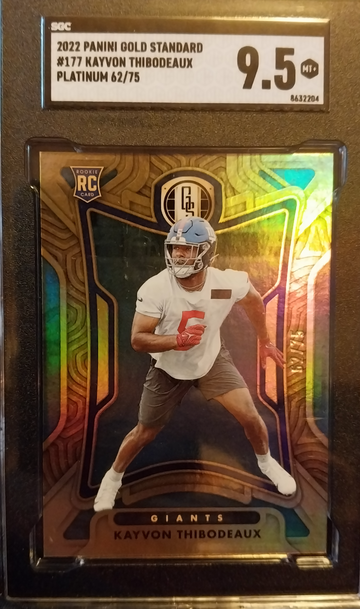 2022 Panini Gold Standard Kavon Thibodeaux platinum 62/75