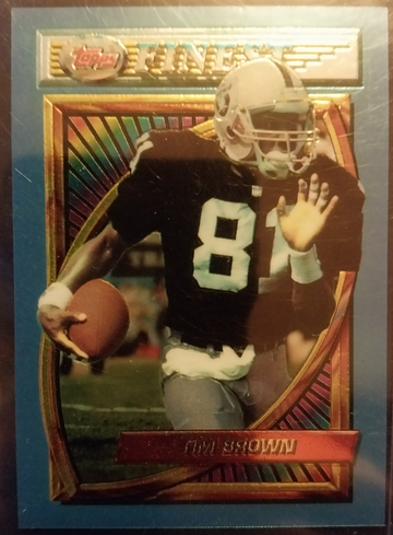 1994 Tim Brown Topps Finest Refractor #116