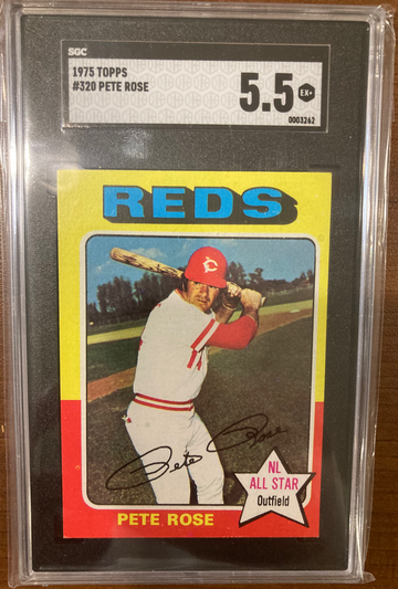 1975 Topps Pete Rose #320 EX SGC 5.5 Hit King