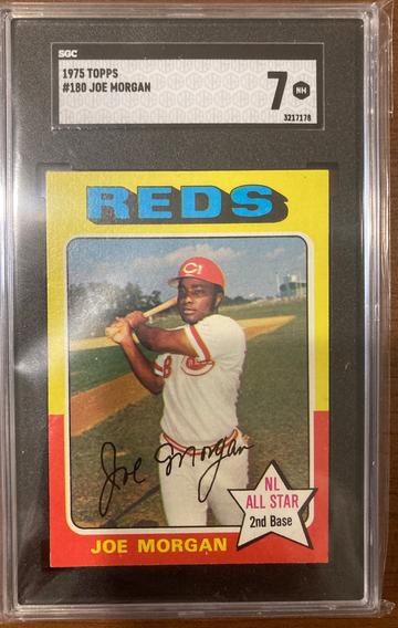 1975 Topps Joe Morgan #180 NM SGC 7 HOF LOW POP