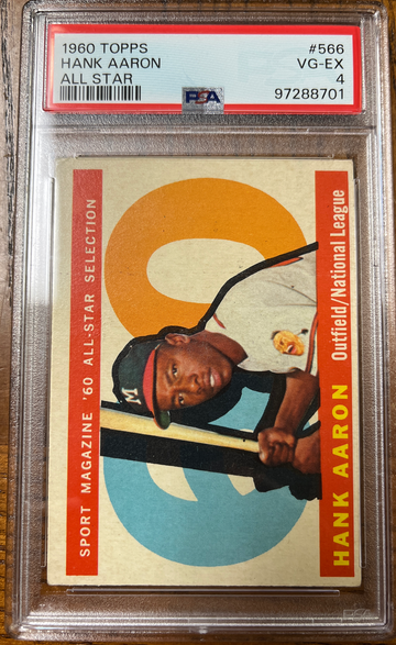 1960 Topps Hank Aaron AS #566 PSA 4