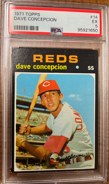 1971 Topps Dave Concepcion #14 RC PSA 5