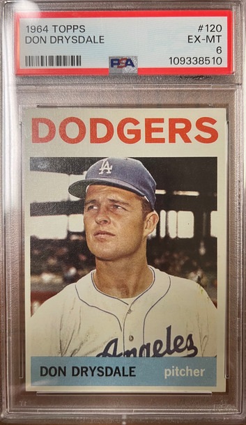 1964 Topps Don Drysdale #120 PSA 6 EX-MT