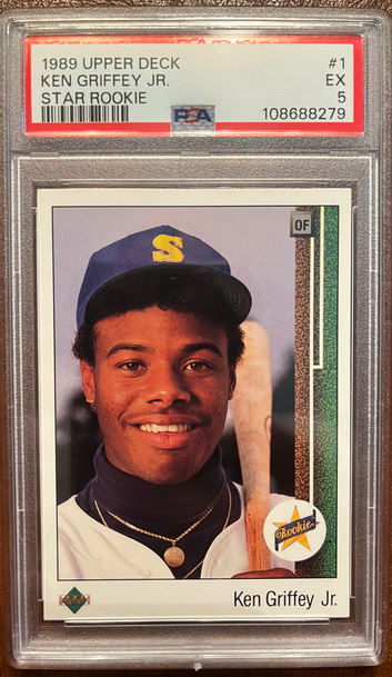 1989 Upper Deck Ken Griffey Jr. PSA 5 EX